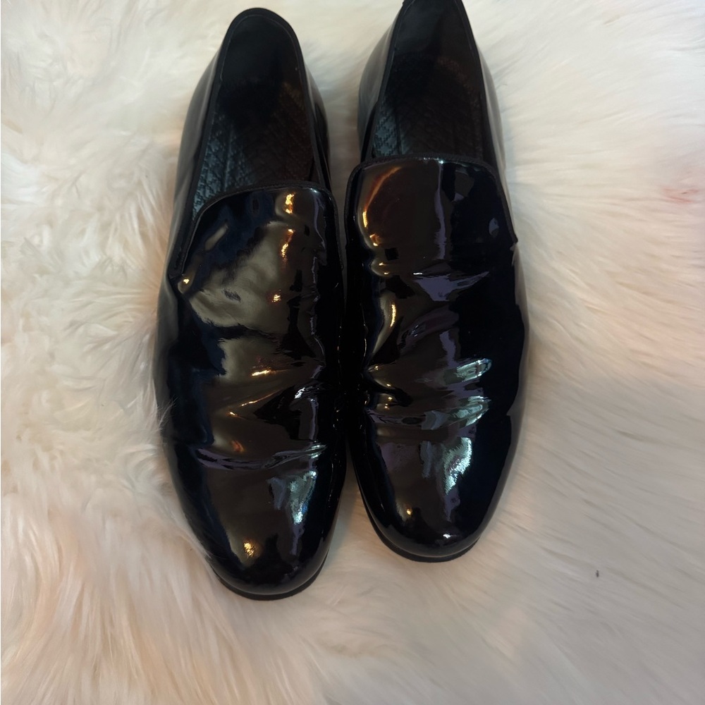 Gucci Men's Black Patent Leather Loafers